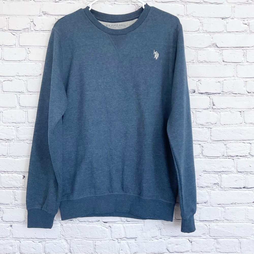 New US Polo Assn Blue Crew Neck Sweatshirt Size Small
